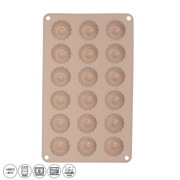 O Forma silikon mini věnečky 18 béžová