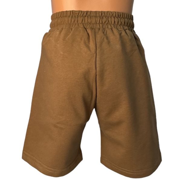 Chlapecké bavlněné kraťasy - hnědá