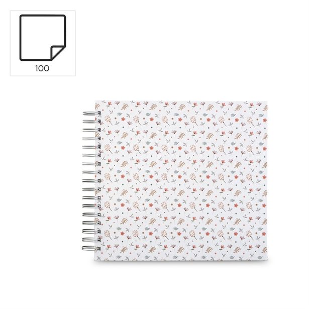 Hama album klasické spirálové FLORAL 28x24 cm, 50 stran