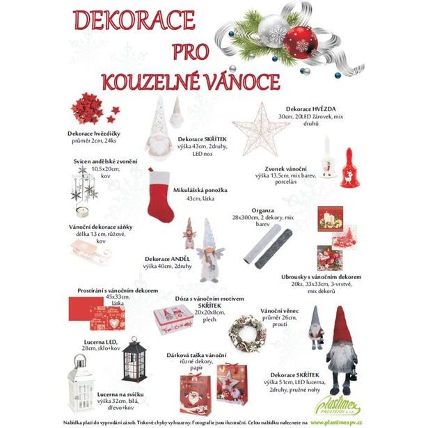 leták A3, DEKORACE pro kouzelné VÁNOCE