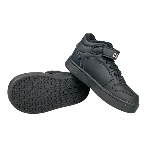 Dětské stylové zimní boty Kappa s kožíškem černé