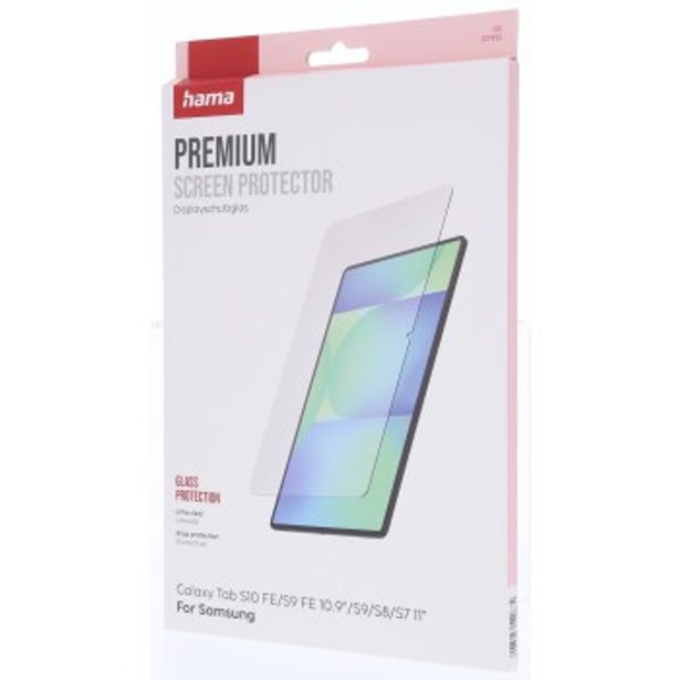 Hama Premium, ochranné sklo na displej pro Samsung Galaxy Tab S10 FE/S9 FE 10,9"/S9/S8/S7 11"