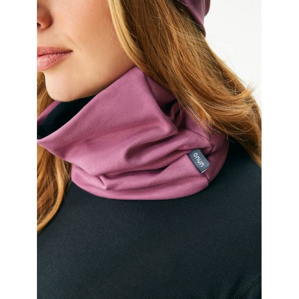 Unuo Dámský nákrčník z teplákoviny Basic, Růžová