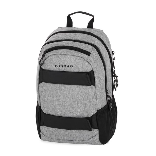 Studentský batoh + etue OXY Sport Grey Melange