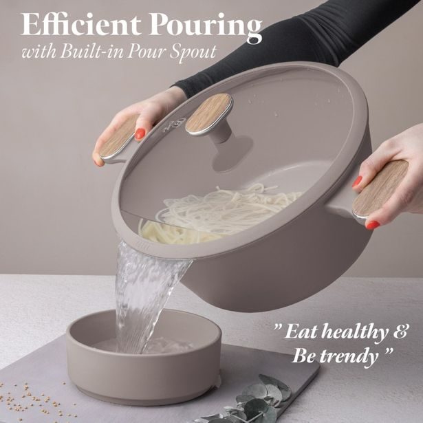 BERLINGERHAUS Sada nádobí s titanovým povrchem 15 ks Taupe Nordic Collection BH-8344