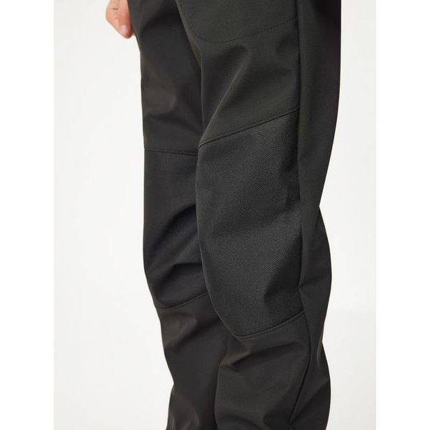 Unuo, Dětské softshellové kalhoty s fleecem Street Strong, Černá