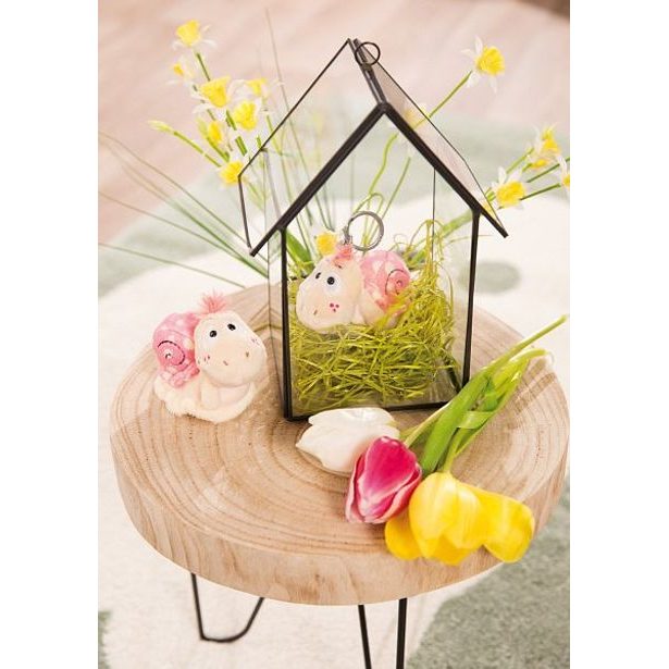 NICI NICI klíčenka Šnek 10cm, růžový