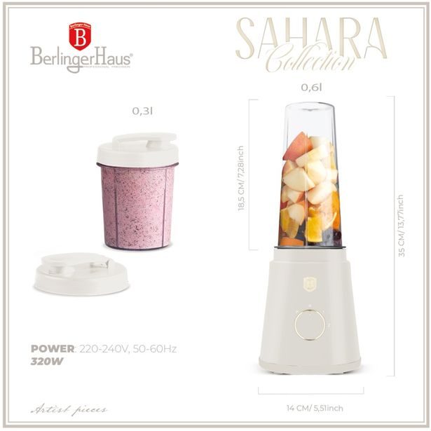 BERLINGERHAUS Mixér smoothie maker s lahví Sahara Collection BH-9876