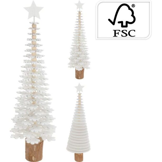 stromeček 40cm, vánoční, mix druhů, bílý