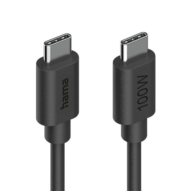 Hama USB-C 2.0 kabel, 1,5 m, 100 W, Ecosential