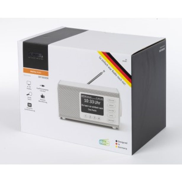 Hama digitální rádio DR1000, FM/DAB/DAB+, bílé
