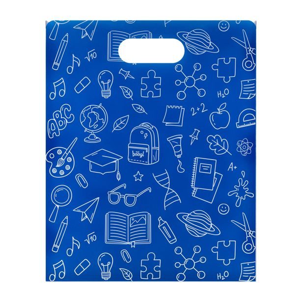 BAAGL Plastové desky na školní sešity School modré