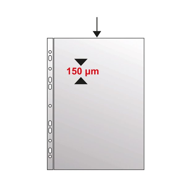 Průhledný obal A4 -"U" eurozávěs, lesk