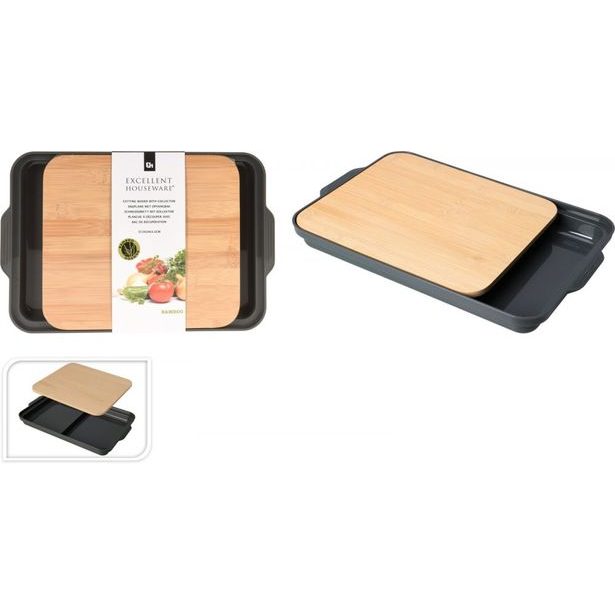 EXCELLENT HOUSEWARE Prkénko krájecí s podnosem KO-101001490