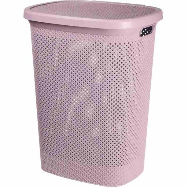 EXCELLENT HOUSEWARE Koš na prádlo plastový 60 litrů růžová KO-027100010ruzo