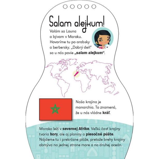 Obliekame marocké bábiky LOUNA – Maľovanky Baagl