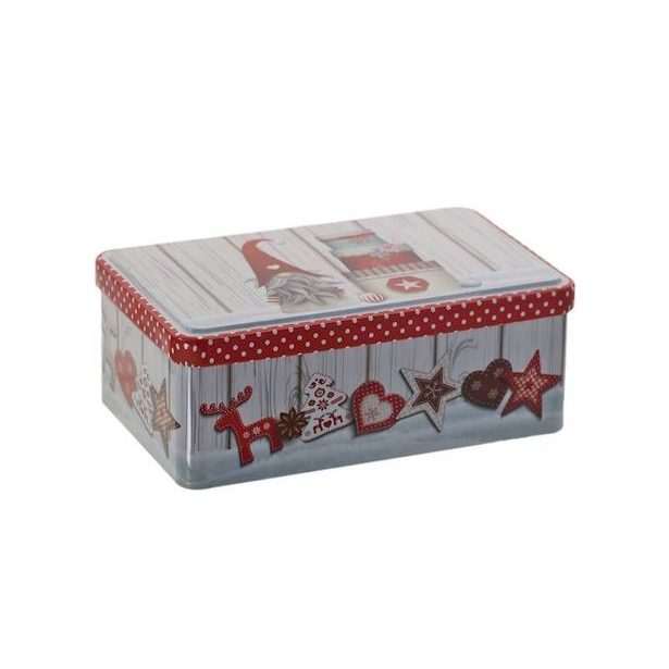 dóza plech.18x11x7cm, SKŘÍTEK vánoční