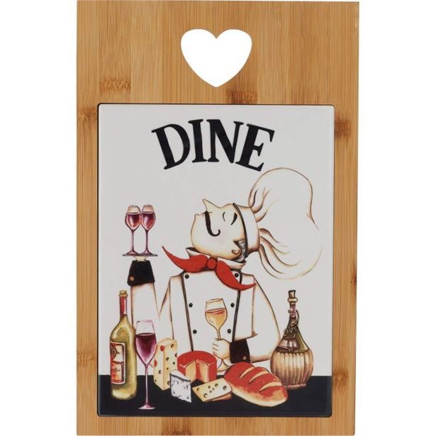 EXCELLENT HOUSEWARE Sevírovací prkénko s keramickou kachlí DINE KO-280000130dine