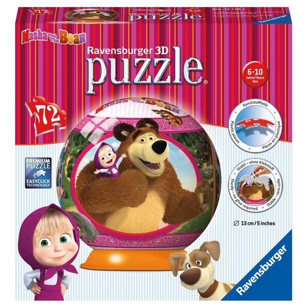 Máša a Medvěd puzzleball 72d