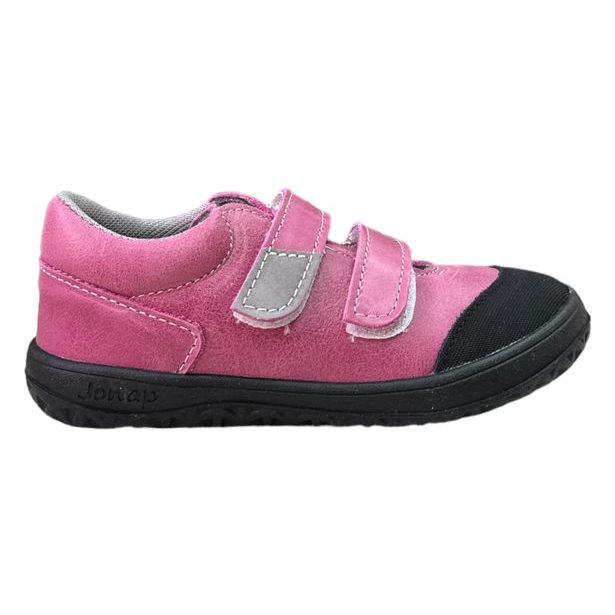 Dětská celoroční obuv Jonap BAREFOOT - Růžová s okopovou špičkou