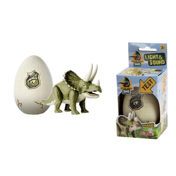 Figurka dinosaura ve vajíčku, 3 druhy