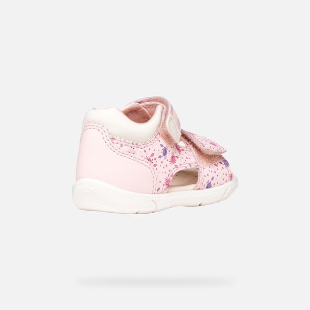 Růžové dívčí sandály pro první krůčky Geox Sandal Zapito