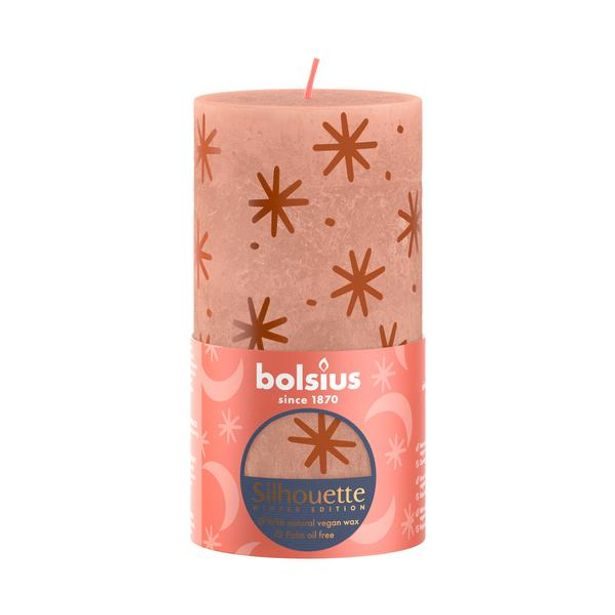 Bolsius SVÍČKA RUSTIK 130/68 KRÉMOVÝ KARAMEL_hamashop