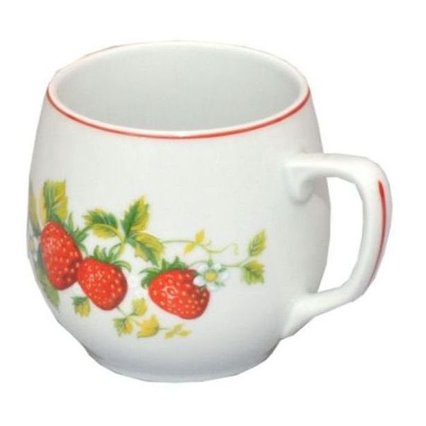 hrnek 300ml BAŇÁK-JAHODY, čes.porcelán