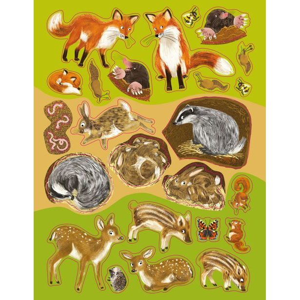 SVET JEŽKOV, UŠIAKOV a ďalších chlpáčov – Kniha samolepiek