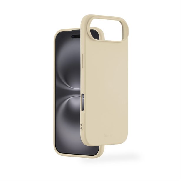 Hama Fantastic Feel, kryt pro Apple iPhone Air, hebký povrch, béžový