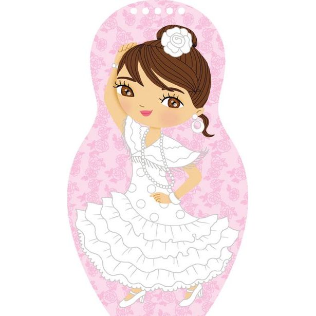 Oblékáme TANEČNICE z celého světa – Omalovánky Baagl