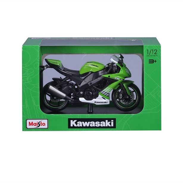 Maisto Maisto - Motocykl se stojánkem, Kawasaki Ninja ZX-10R, 1:12