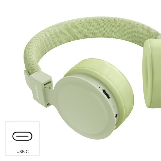 Hama Bluetooth sluchátka Freedom Lit III, on-ear, zelená