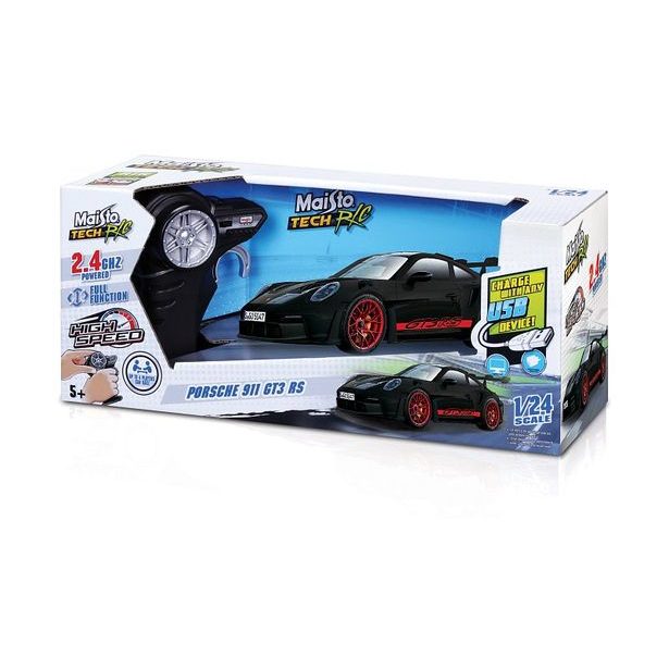 Maisto Maisto RC - 1:24 RC Premium - Porsche 911 GT3 RS, černá, 2,4 GHz, USB
