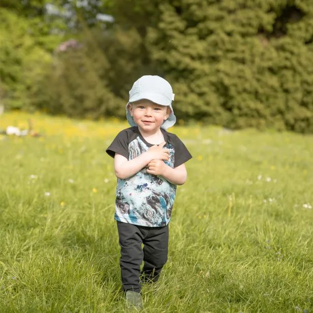 ESITO Tričko s krátkým rukávem Marble - modrá