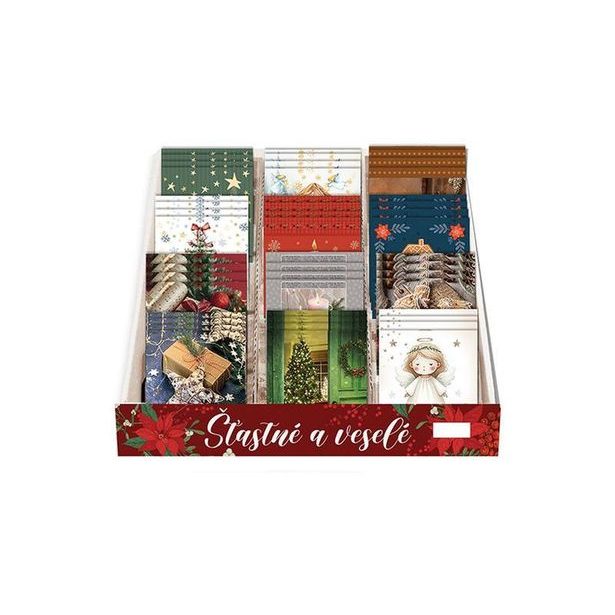 NEKUPTO KARTIČKY VÁNOČNÍ NA DÁRKY 6KS_hamashop