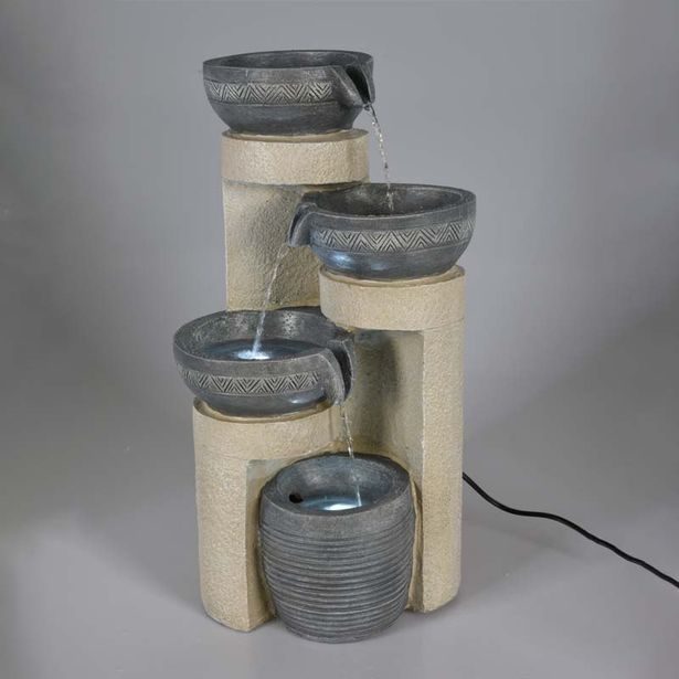 HOMESTYLING Fontána pokojová s LED osvětlením 49 cm Modern KO-795202350