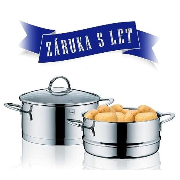 KELA Hrnec napařovací s poklicí nerez CAILIN 20 cm KL-10994