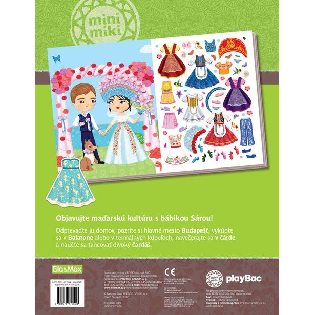 Šaty pre SÁRU ─ Kniha samolepiek Baagl