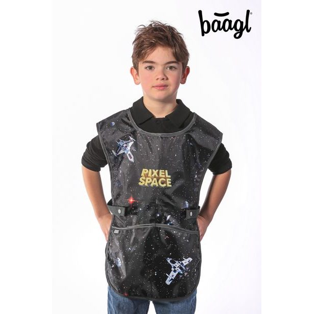 BAAGL SET 5 Zippy Plus Pixel Space: aktovka, penál, sáček, zástěra, peněženka