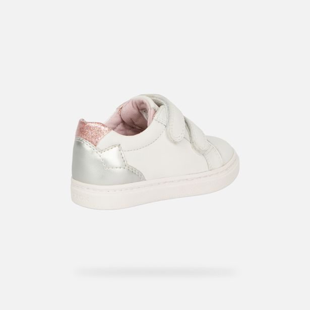 Bílé dívčí tenisky Geox Nashik