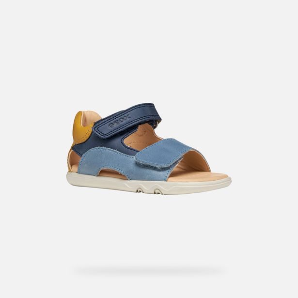Modré chlapecké barefoot sandály Geox Sandal Steppieup