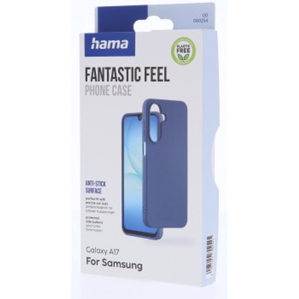 Hama Fantastic Feel, kryt pro Samsung Galaxy A17, hebký povrch, modrý