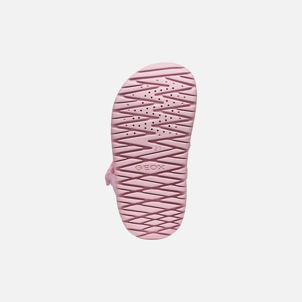Růžové dívčí sandály Geox Sandal Fusbetto