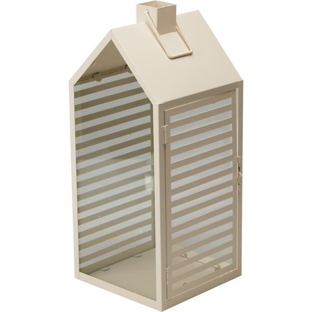 PROGARDEN Lucerna kovová sada 2 ks 18 / 14 cm bílá KO-NB1251550