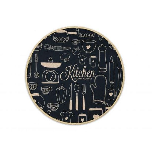 prostírání d38cm, hnědé KITCHEN, TR-MD033, proplétané