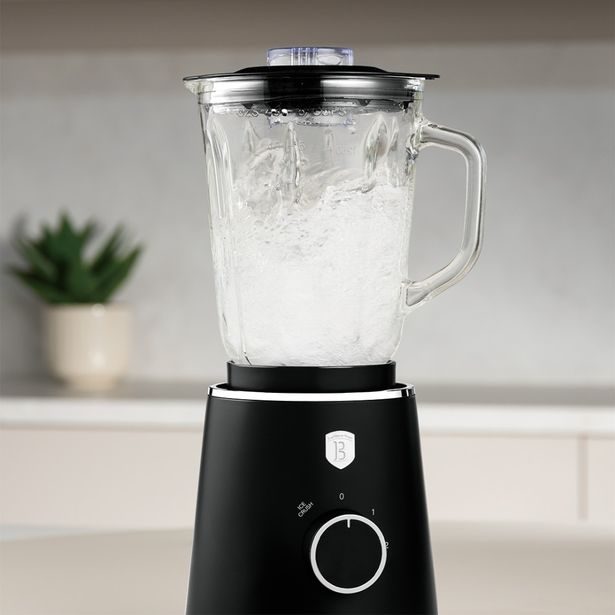 BERLINGERHAUS Stolní mixér se skleněnou nádobou 1,5 L 1000 W Matte Black Collection BH-9822