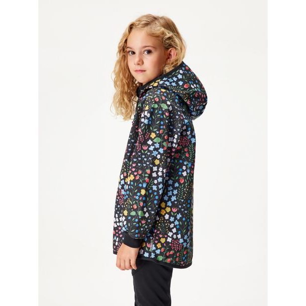 Unuo, Dětská softshellová bunda s fleecem Basic, Černá, Zahrada