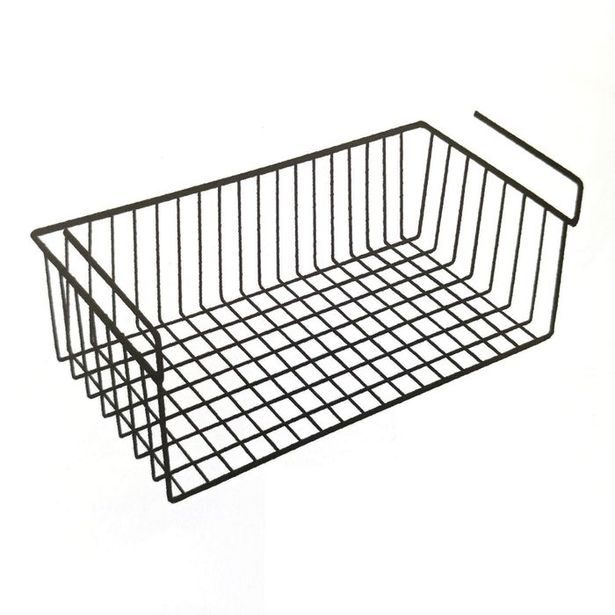 police závěsná 40x26x14cm BLACK GLOBE, černý kov