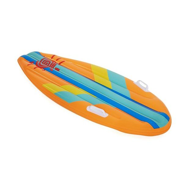 Dětský surf Sunny Rider, 1,14m x 46cm – mix 2 barvy (modrá,oranžová)